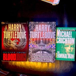 Books: Michael Crichton and Harry Turtledove